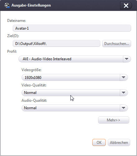 Xilisoft 3D Video Converter, 2D in 3D umwandeln