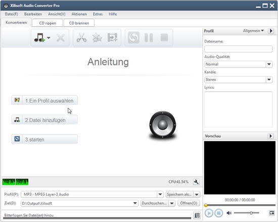 Xilisoft Audio Converter Pro Anleitung Audioformate Umwandeln Musik Cd Konvertieren Musik Cd Erstellen