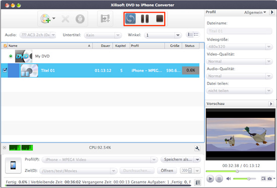 Xilisoft DVD to iPhone Converter for Mac