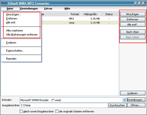 Xilisoft WMA MP3 Converter