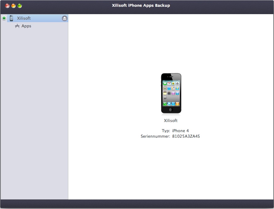 Xilisoft iPhone Apps Backup Mac